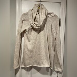 My Beloved Size M Oatmeal Oversized Cowl Neck Pullover Cozy Lounge Sweatshirt
